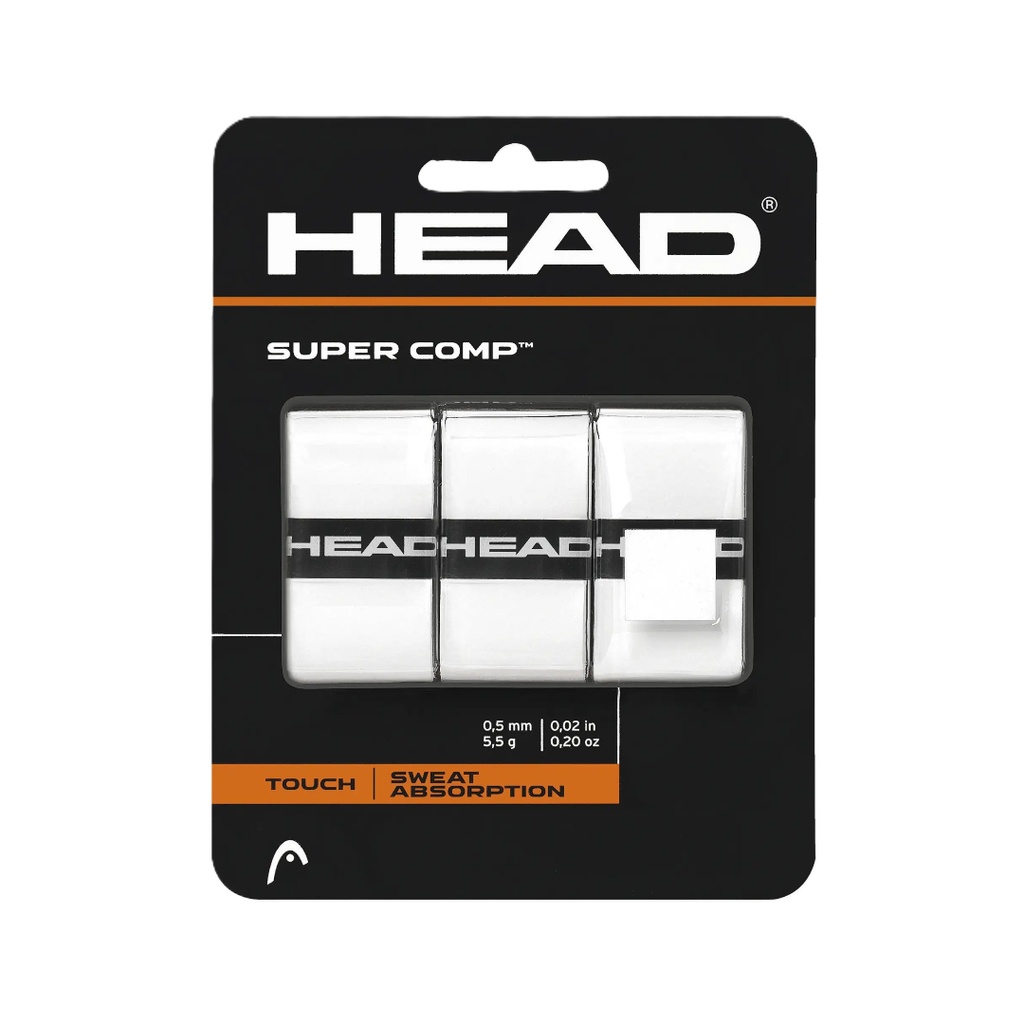 PACK X3 OVERGRIP HEAD SUPER COMP WH