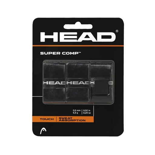 [285088 BK] PACK X3 OVERGRIP HEAD SUPER COMP BK